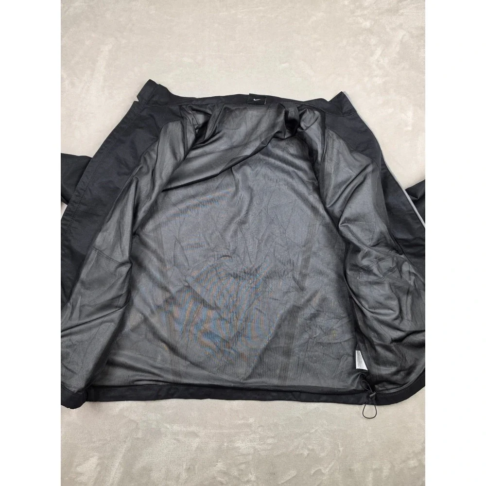 Nike Golf Storm-Fit Jacket Mens XL Black Full Zip Windbreaker Rain Coat 416278